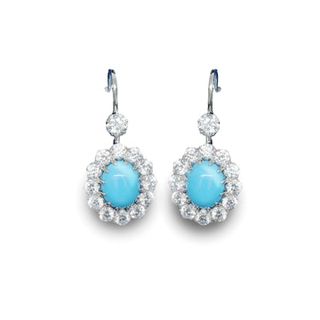 Lunaria™ 925 Gold-Plated Blue Topaz Drop Earrings