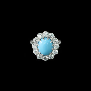 Florentina™ 925 Gold-Plated Blue Topaz Ring