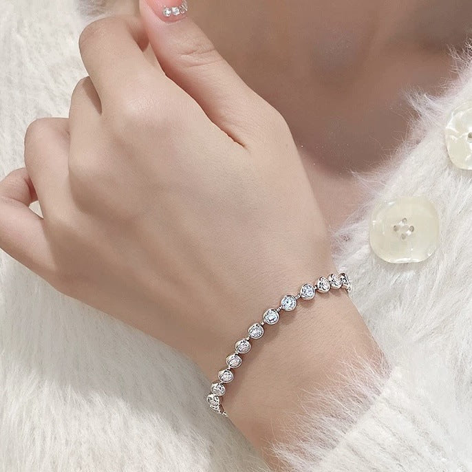 DoucePerle™ S925 Silver Bubble Diamond Bracelet