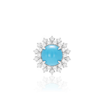 FleurBleue™ 925 Gold-Plated Blue Topaz Ring