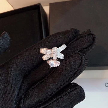 S925 Silver Bowknot Adjustable Ring