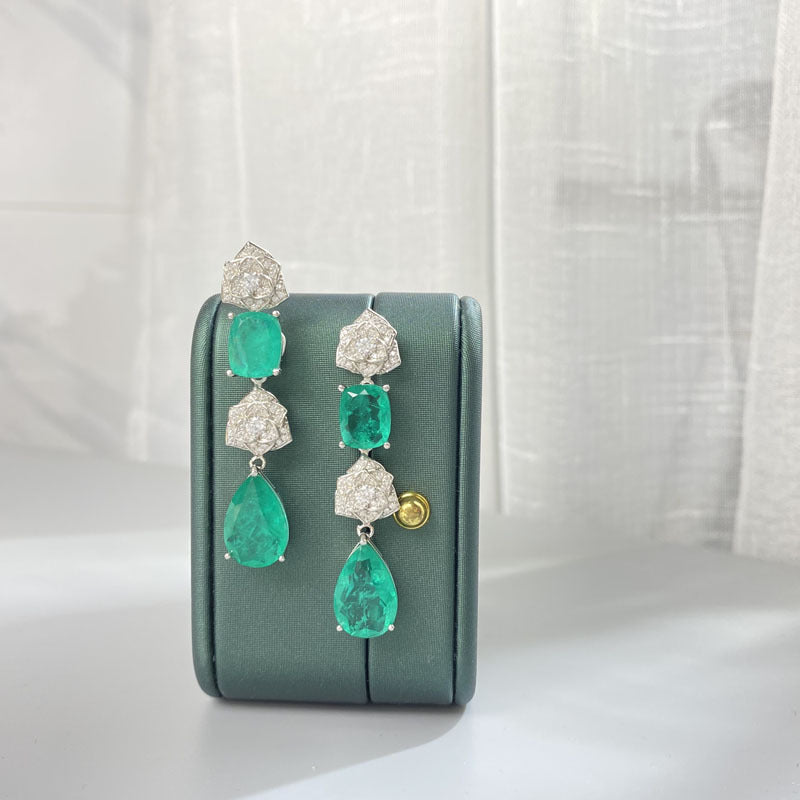 S925 Rose & Camellia Earrings
