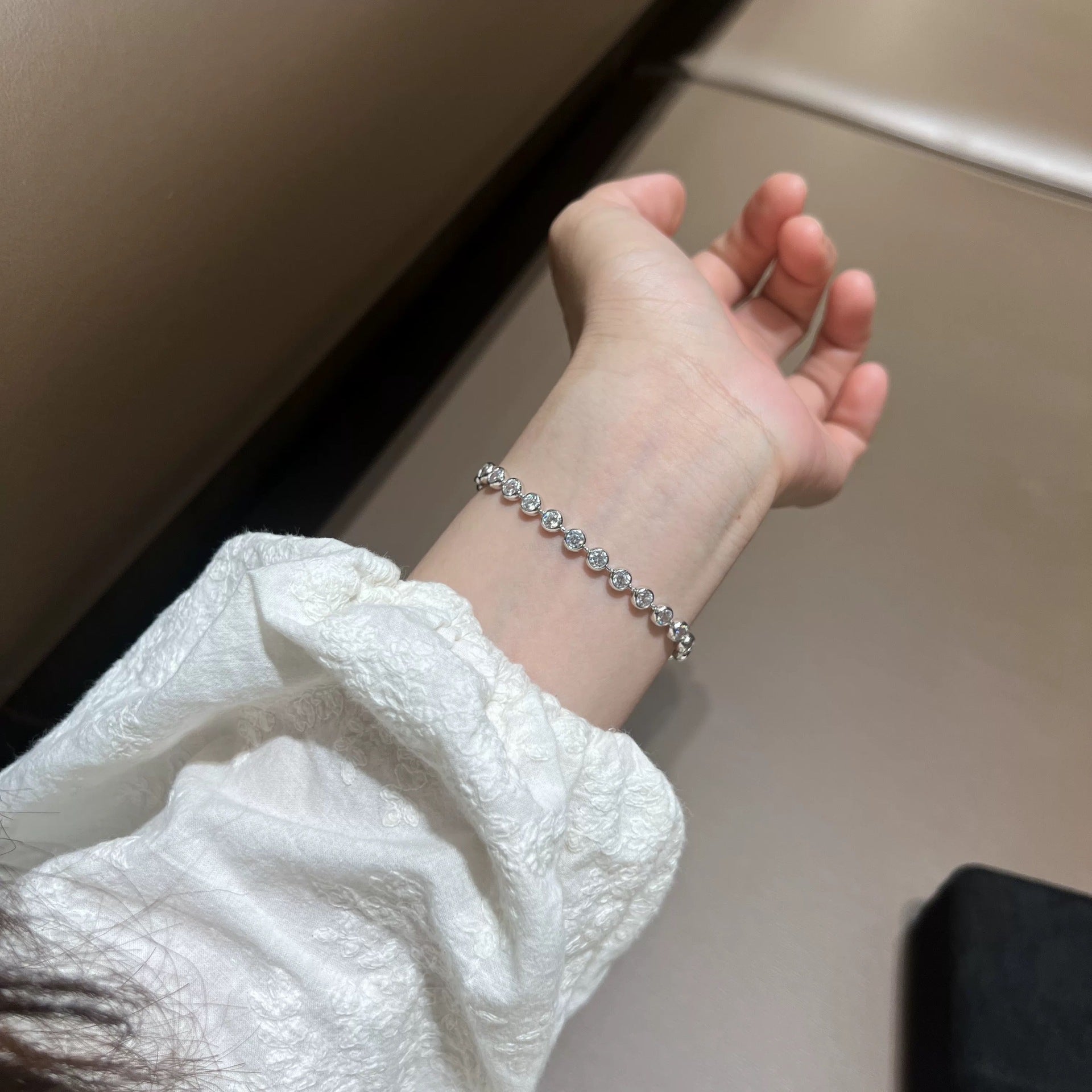 DoucePerle™ S925 Silver Bubble Diamond Bracelet