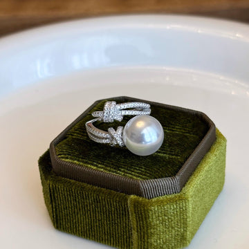 S925 Pearl Knot Ring