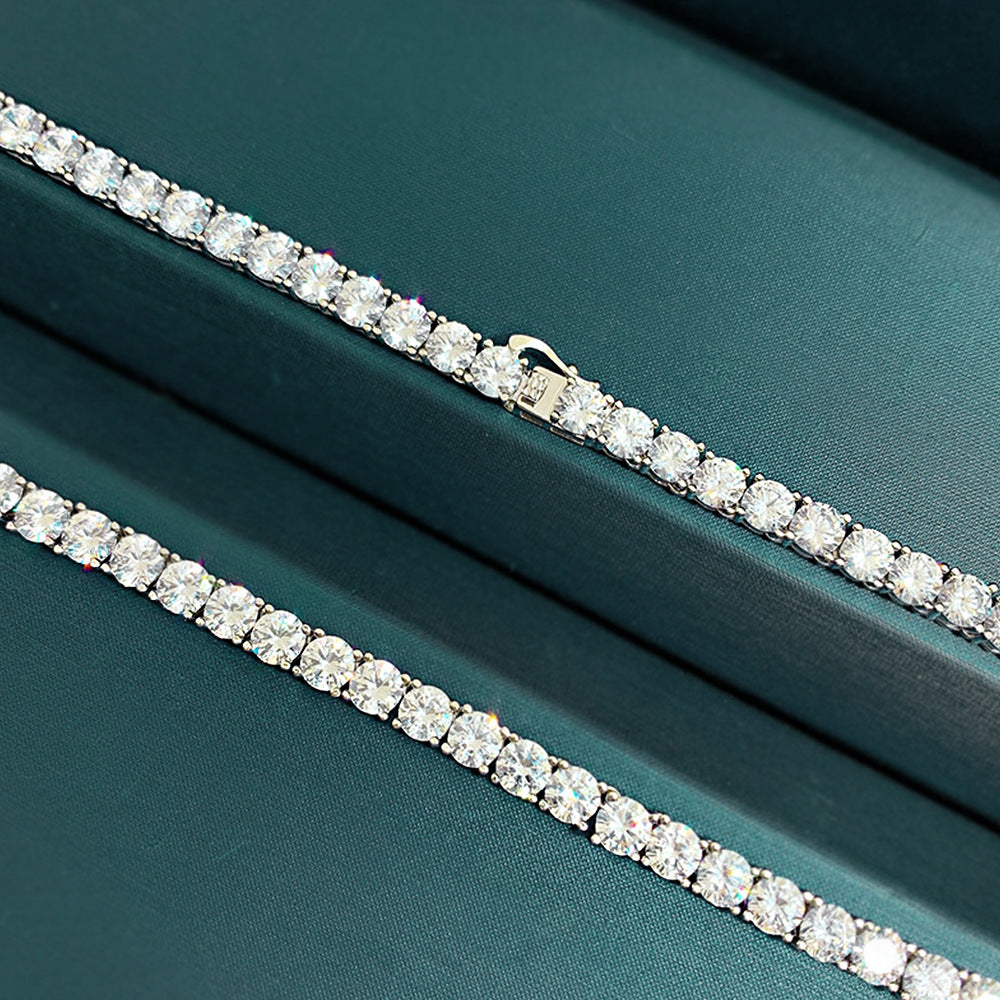 FrostCushion Necklace – 925 Silver with Ice-Cut Cushion Zircon Pendant