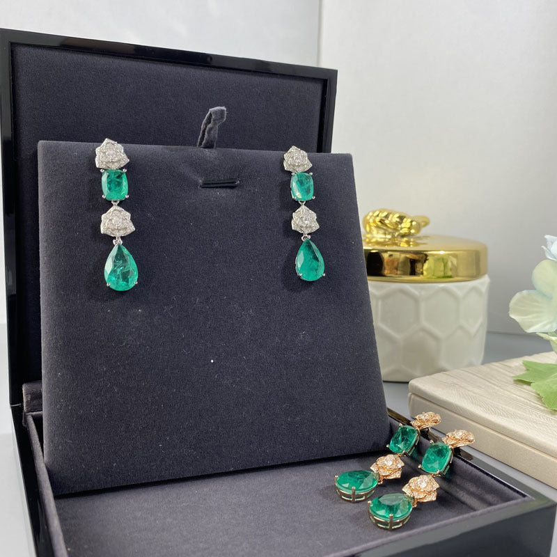 S925 Rose & Camellia Earrings