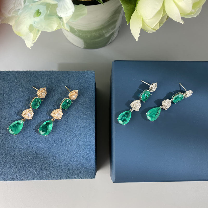 S925 Rose & Camellia Earrings