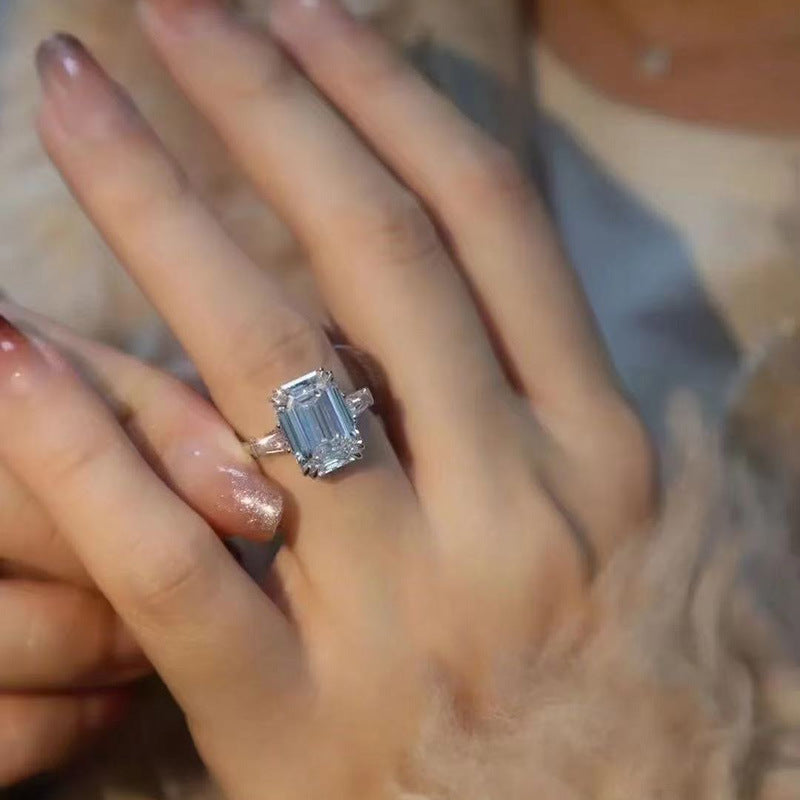 Citrine Baguette Diamond Statement