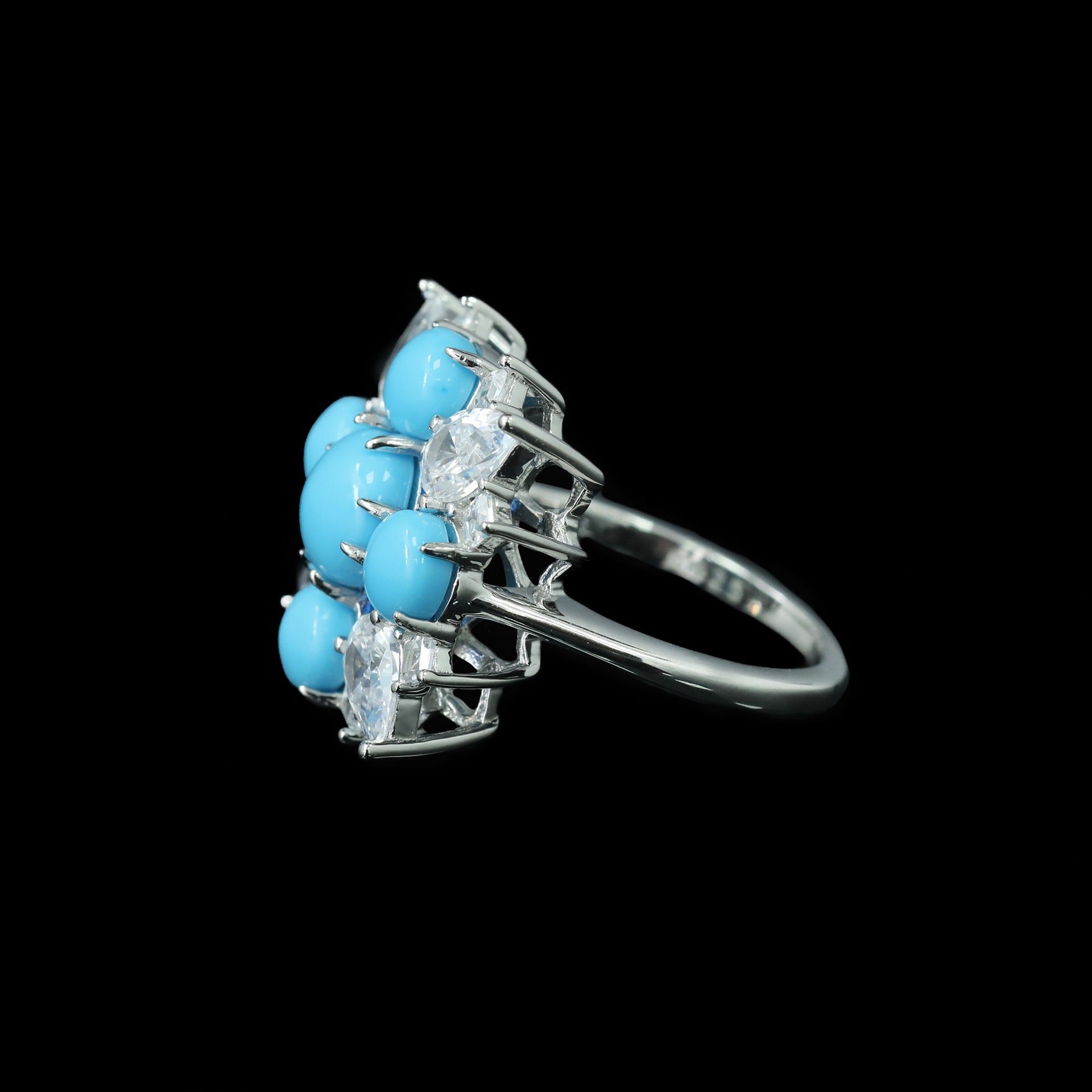 Serein™ 925 Gold-Plated Blue Topaz Ring