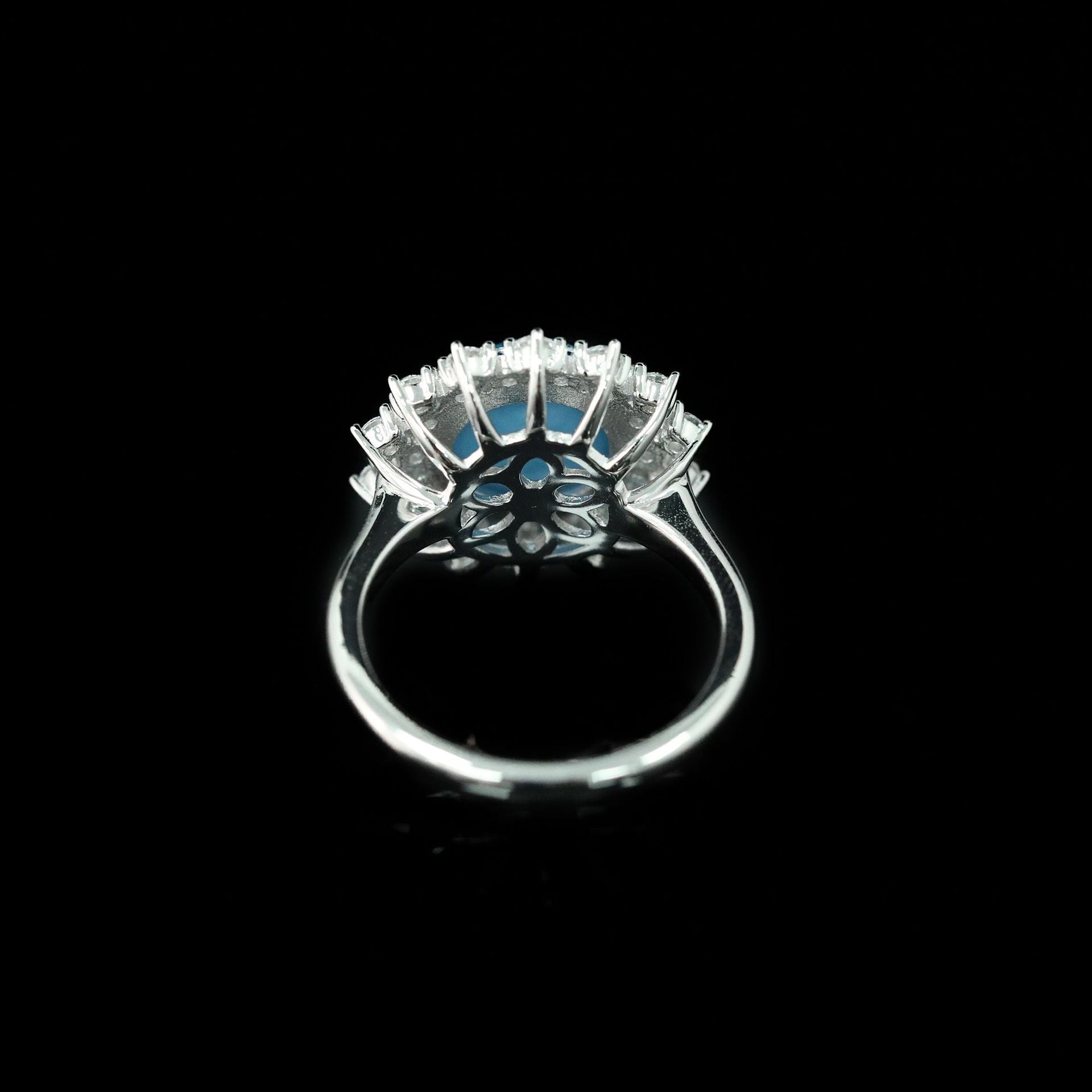 FleurBleue™ 925 Gold-Plated Blue Topaz Ring