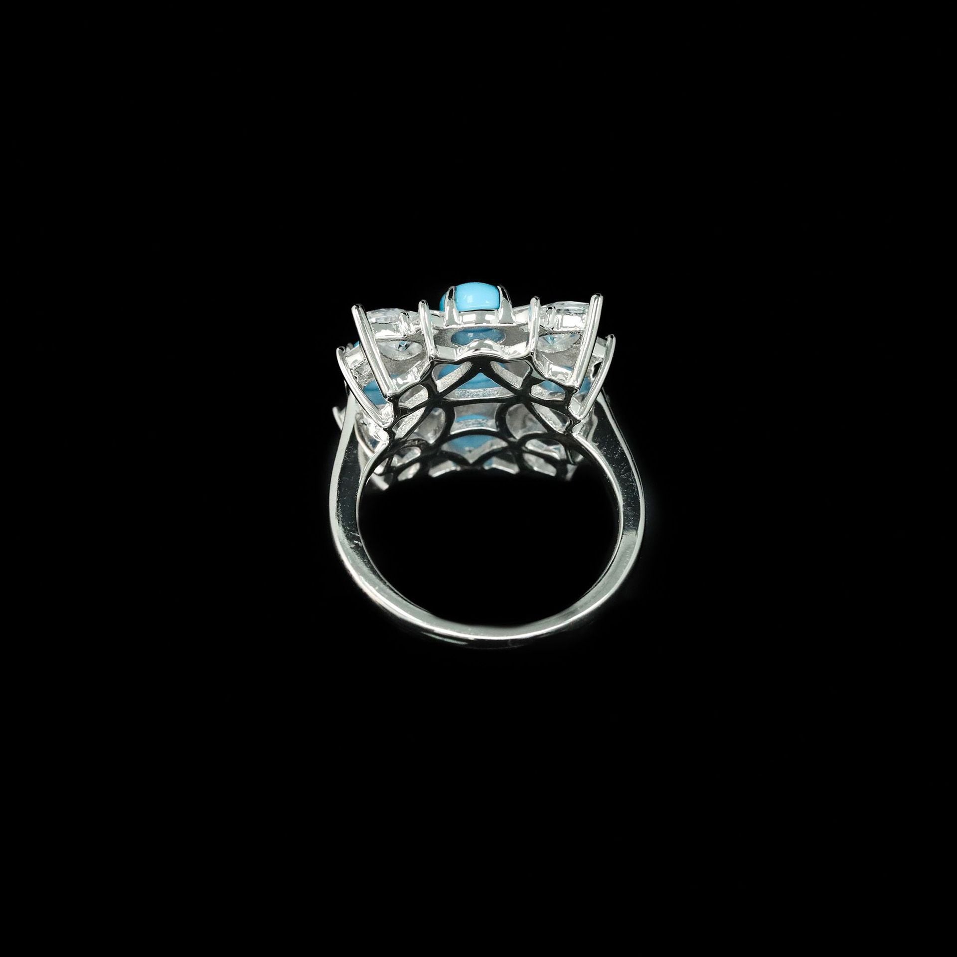Serein™ 925 Gold-Plated Blue Topaz Ring