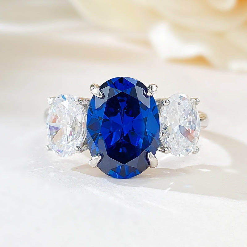 Royal Blue Crown Ring