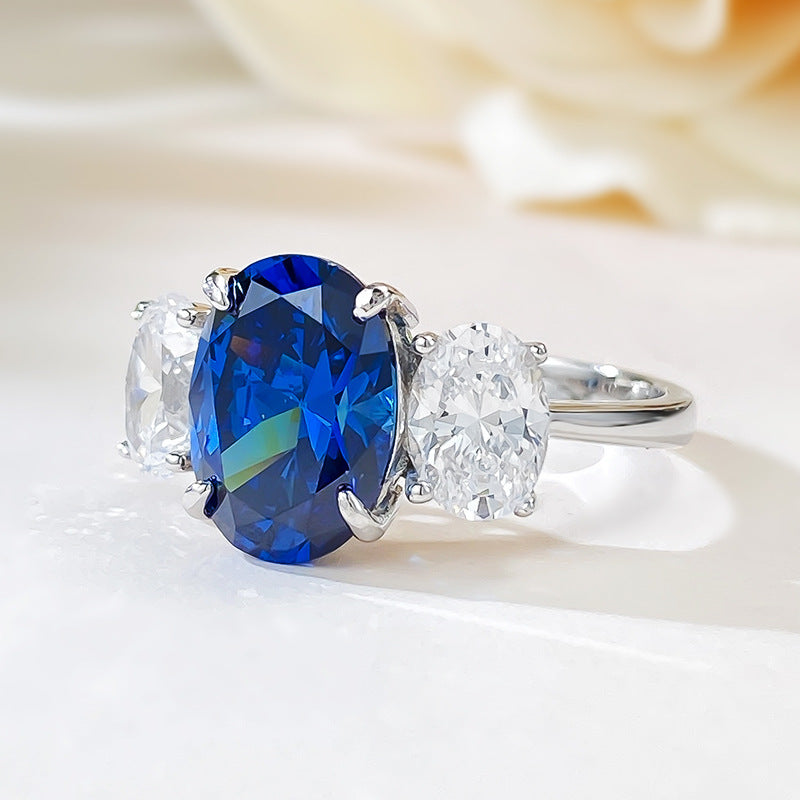 Royal Blue Crown Ring