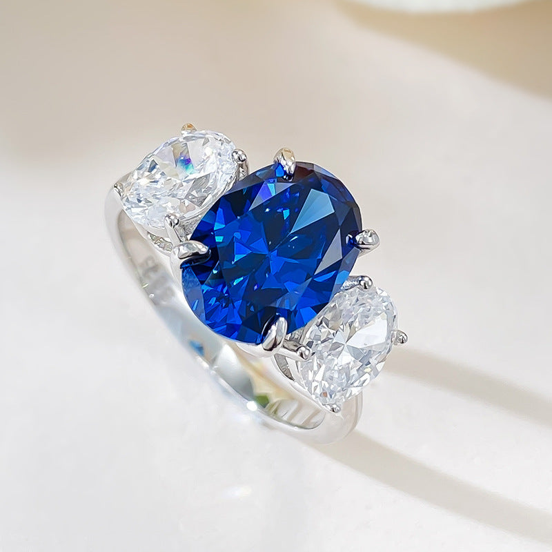 Royal Blue Crown Ring