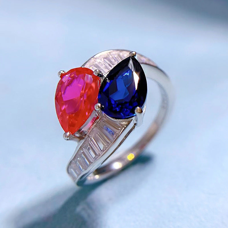 Elegance in Drop – Teardrop Zircon Ring