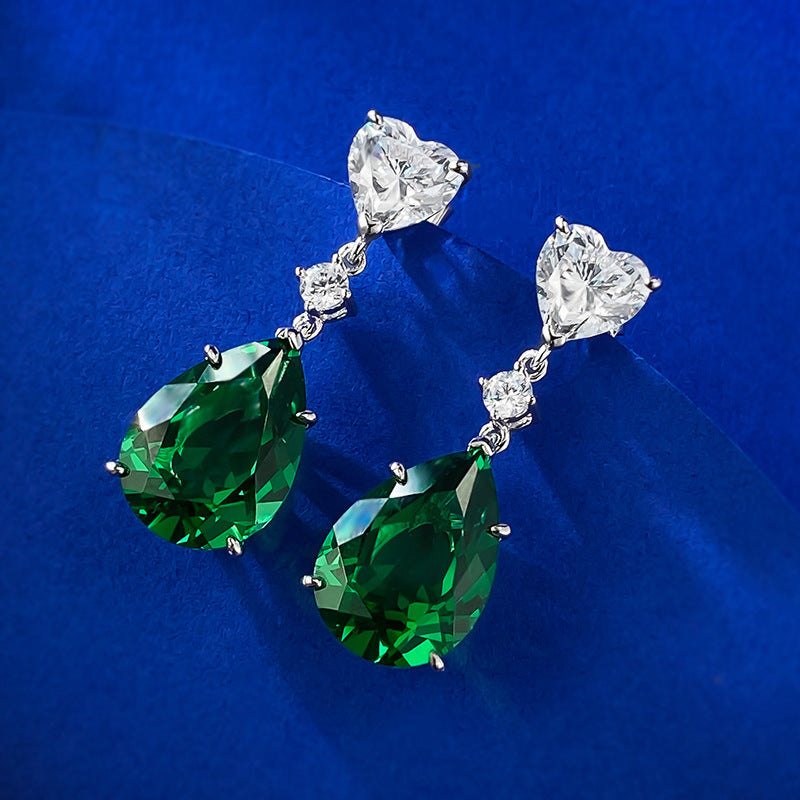 Radiant Heart Stud Earrings