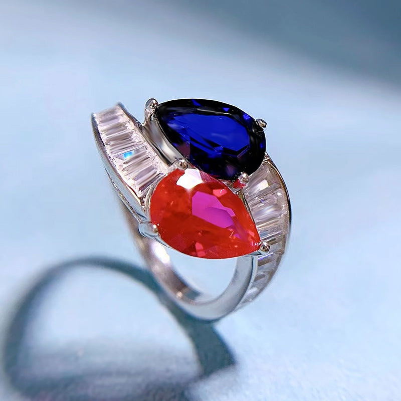 Elegance in Drop – Teardrop Zircon Ring