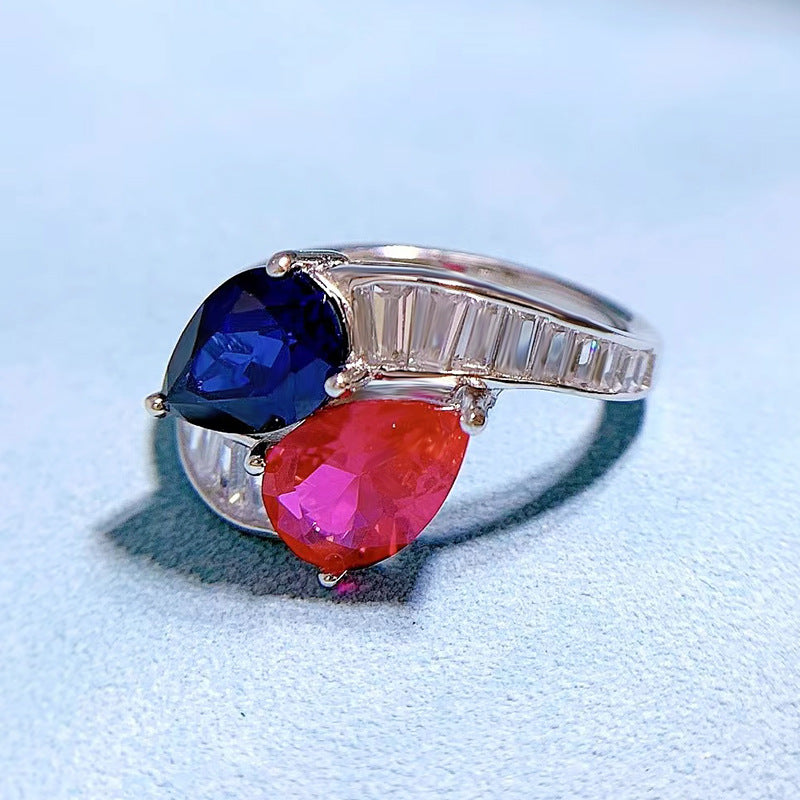 Elegance in Drop – Teardrop Zircon Ring