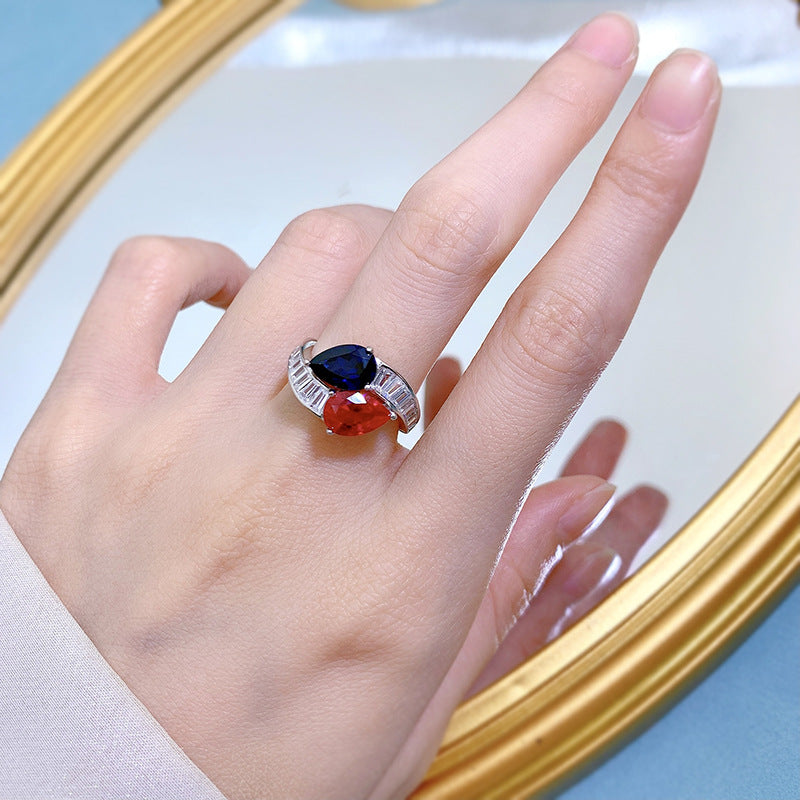 Elegance in Drop – Teardrop Zircon Ring
