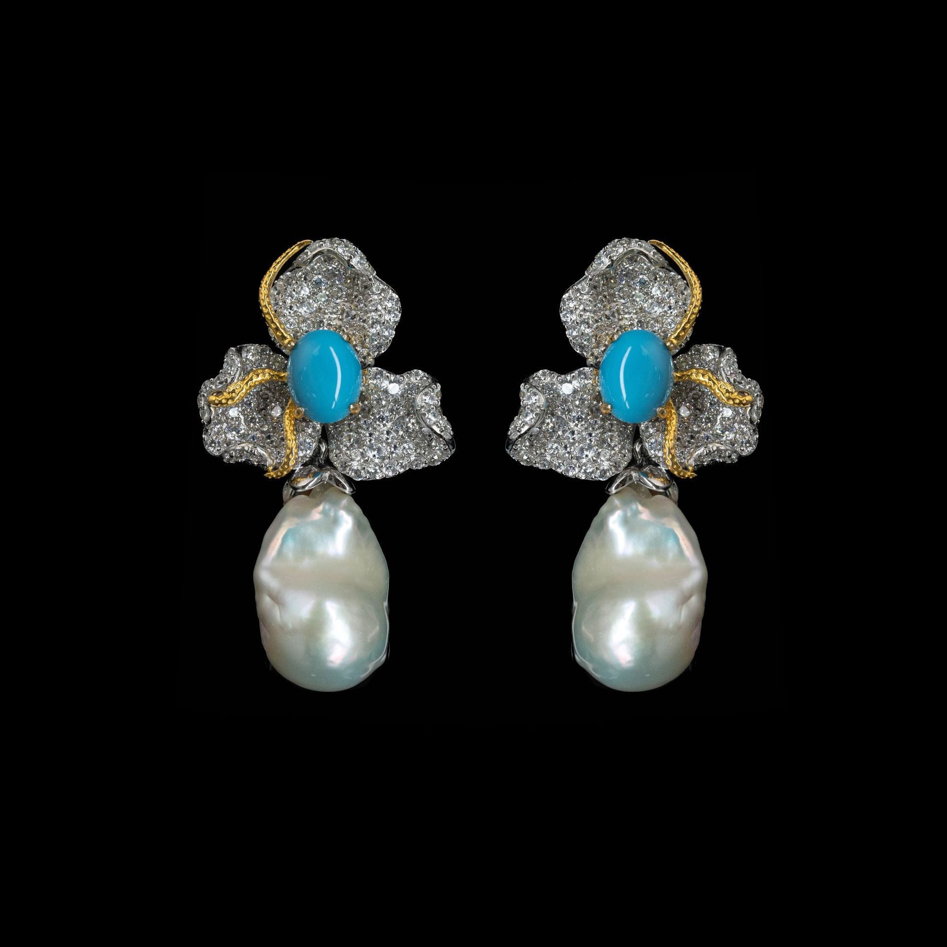 Orchid Coral Drop Earrings