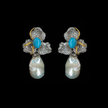 Orchid Coral Drop Earrings