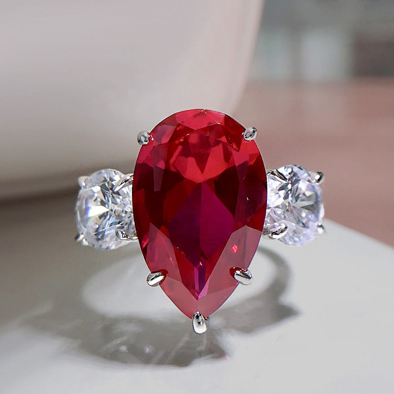 Ruby Radiance Oval Ring