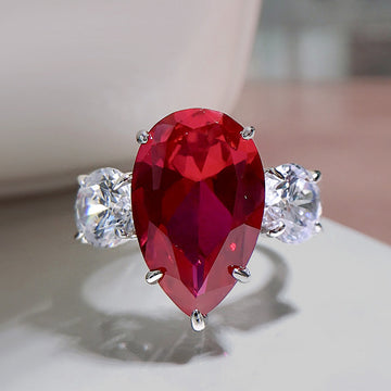 Ruby Radiance Oval Ring