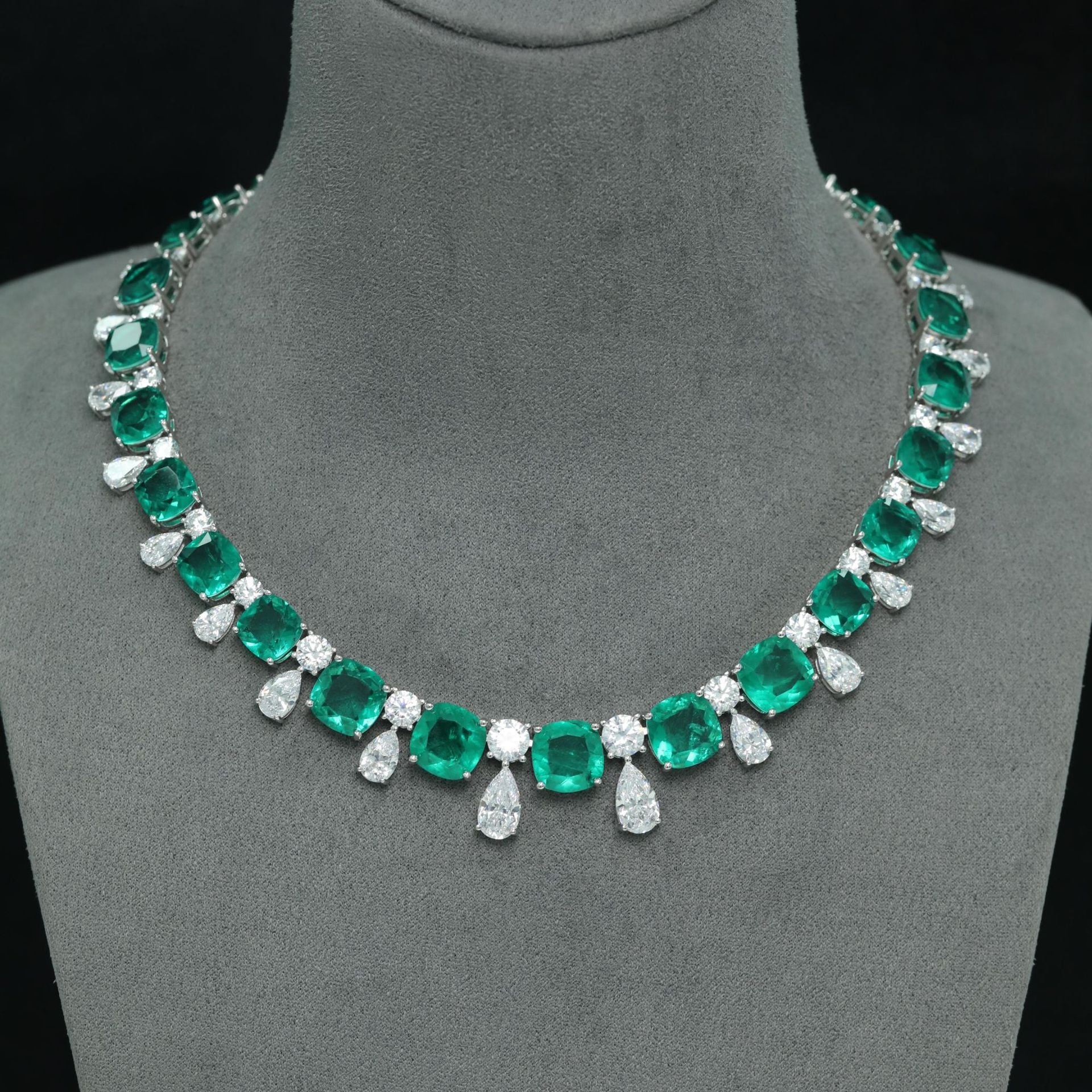 Colombienne™ 925 Gold-Plated Colombian Emerald Necklace