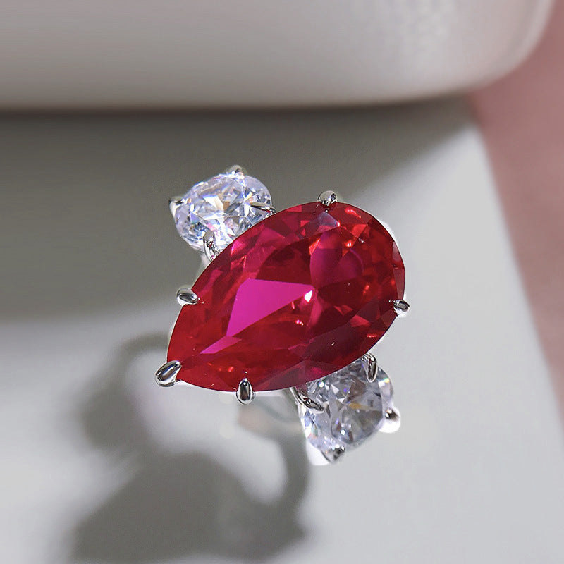 Ruby Radiance Oval Ring