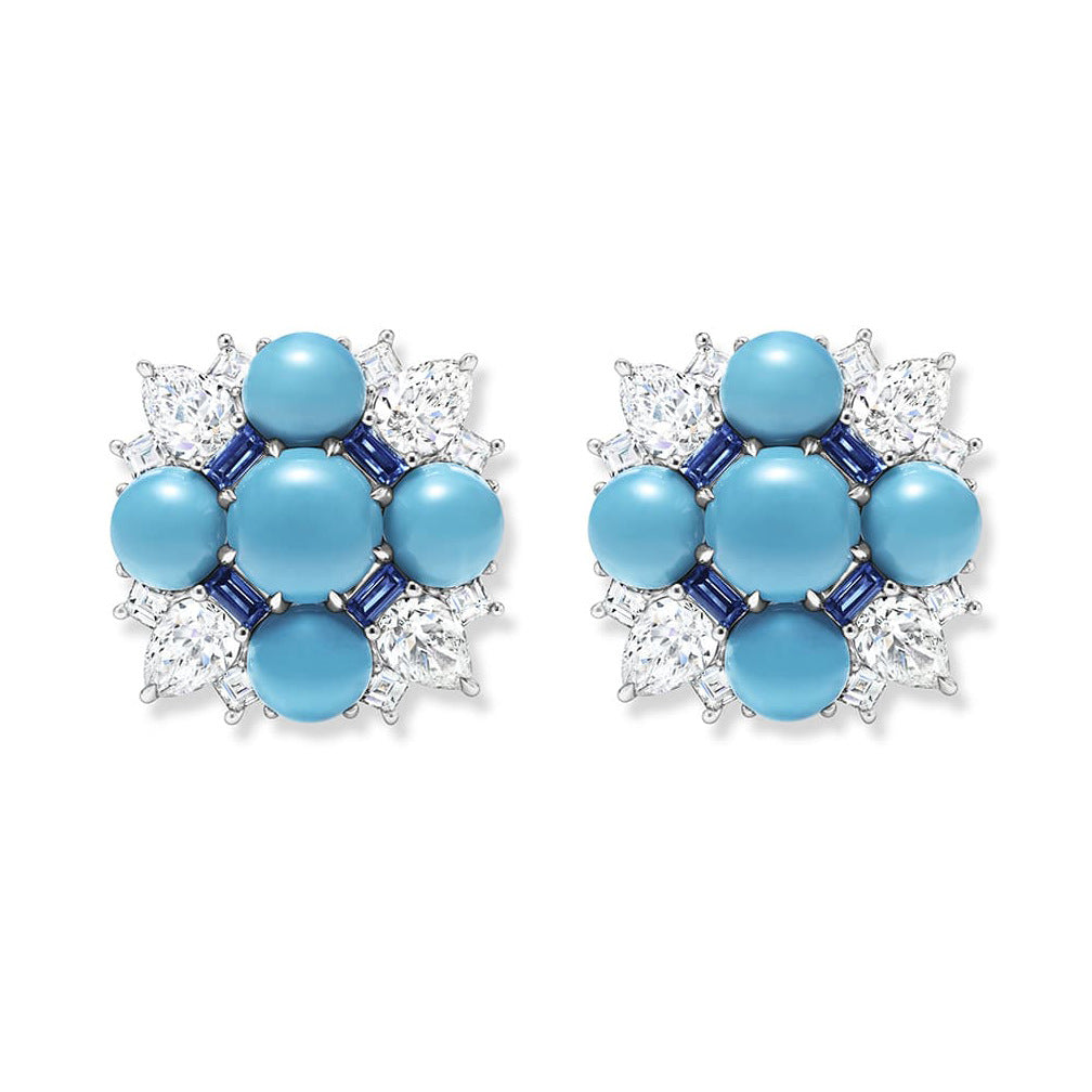 AzureDrop™ 925 Gold-Plated Blue Topaz Earrings