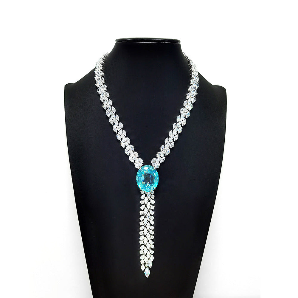 Aurelia Royale™ S925 Paraiba Tassel Necklace