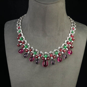 Golden Fruit Amulet Necklace
