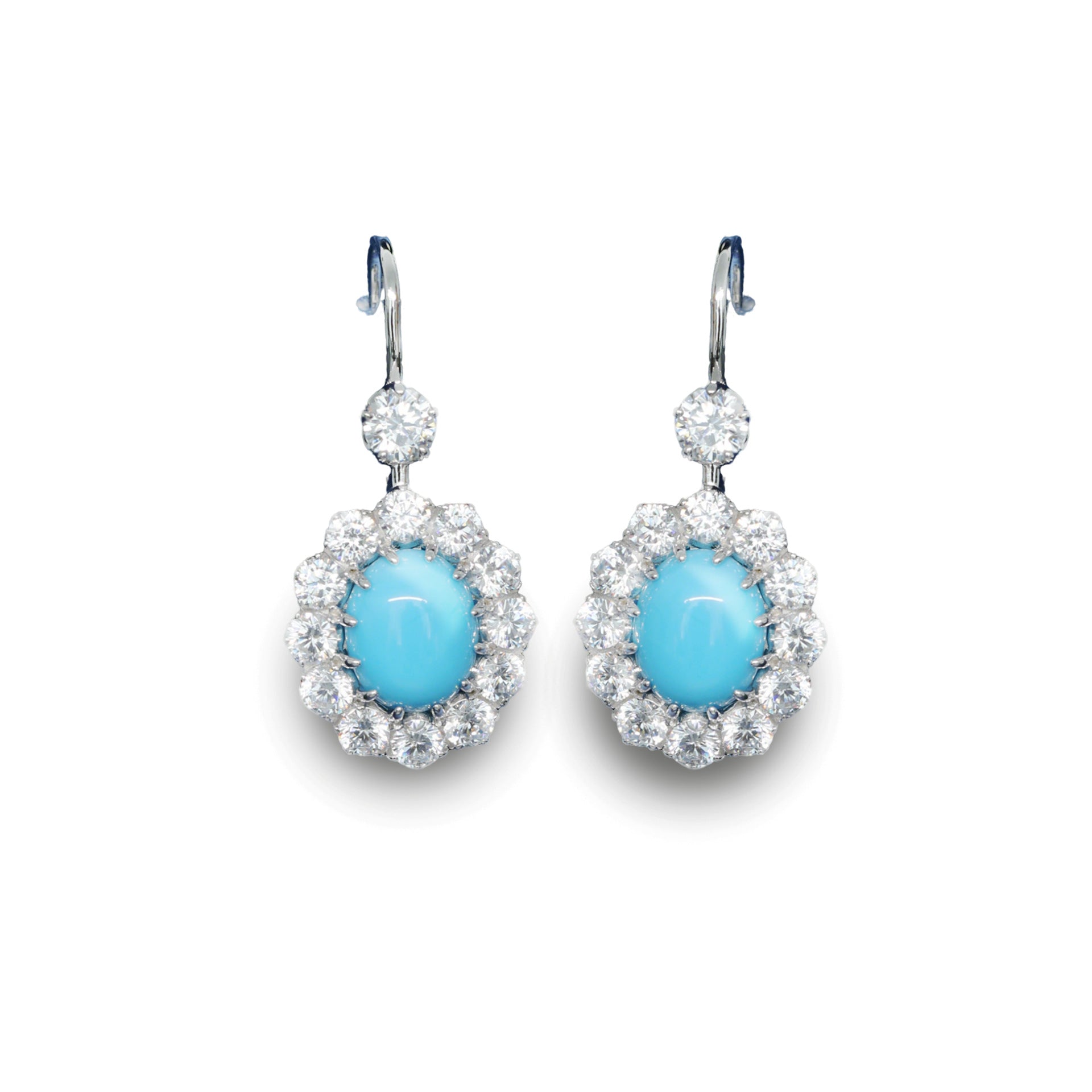 Lunaria™ 925 Gold-Plated Blue Topaz Drop Earrings