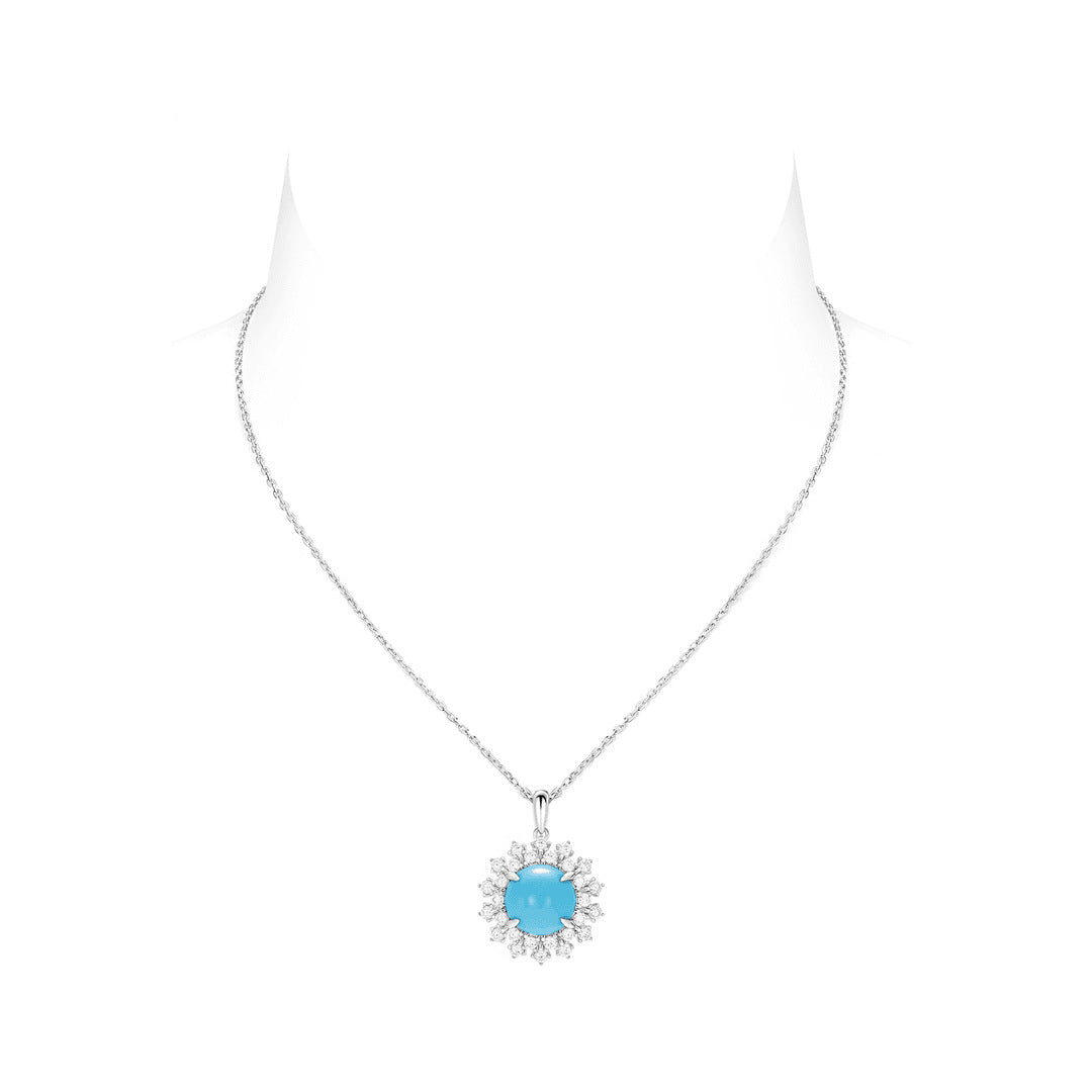 Aurelia™ 925 Gold-Plated Blue Topaz Necklace