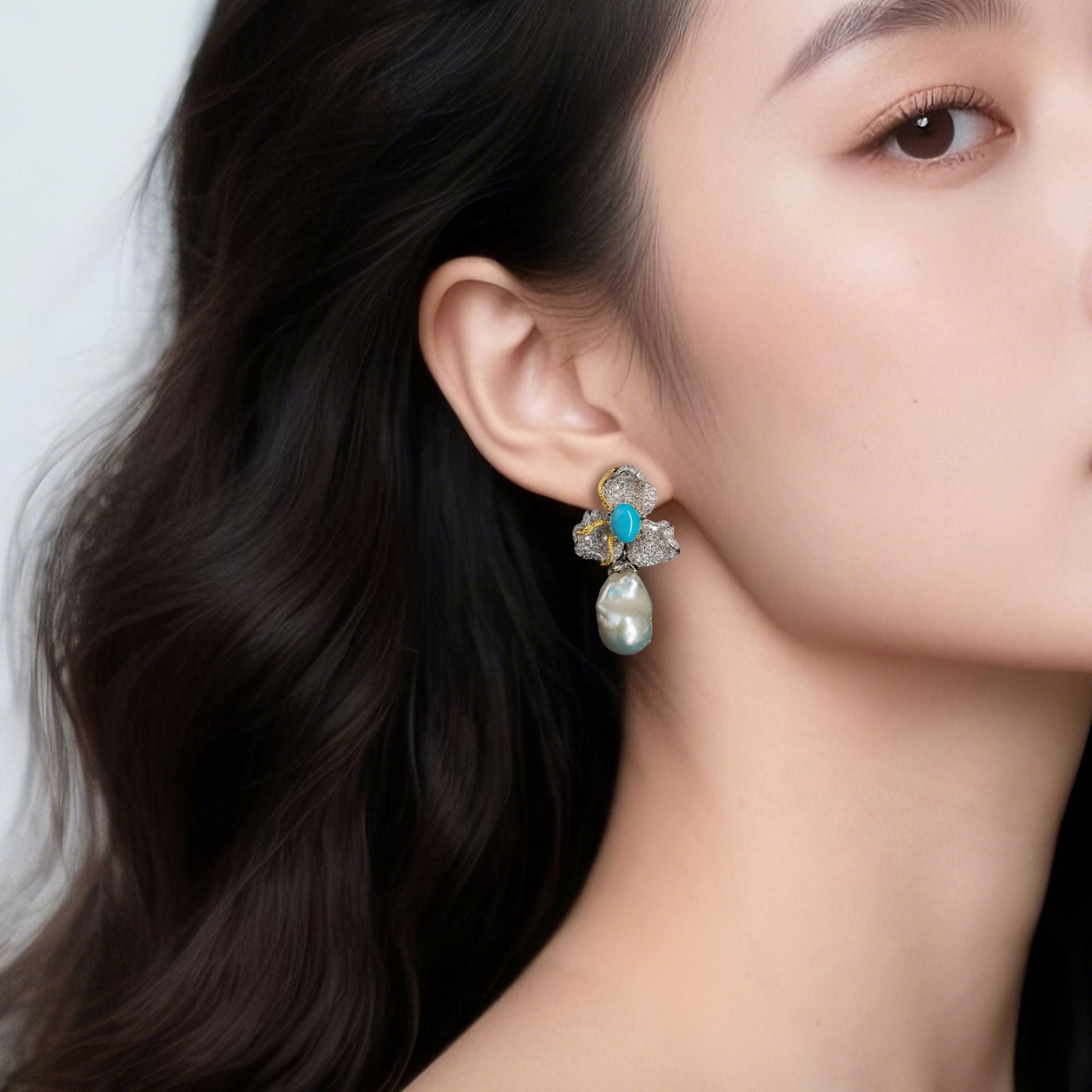 Orchid Coral Drop Earrings