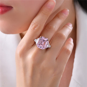 Regalia Bold-Cut Ring – 12ct Luxe Look in 925 Silver