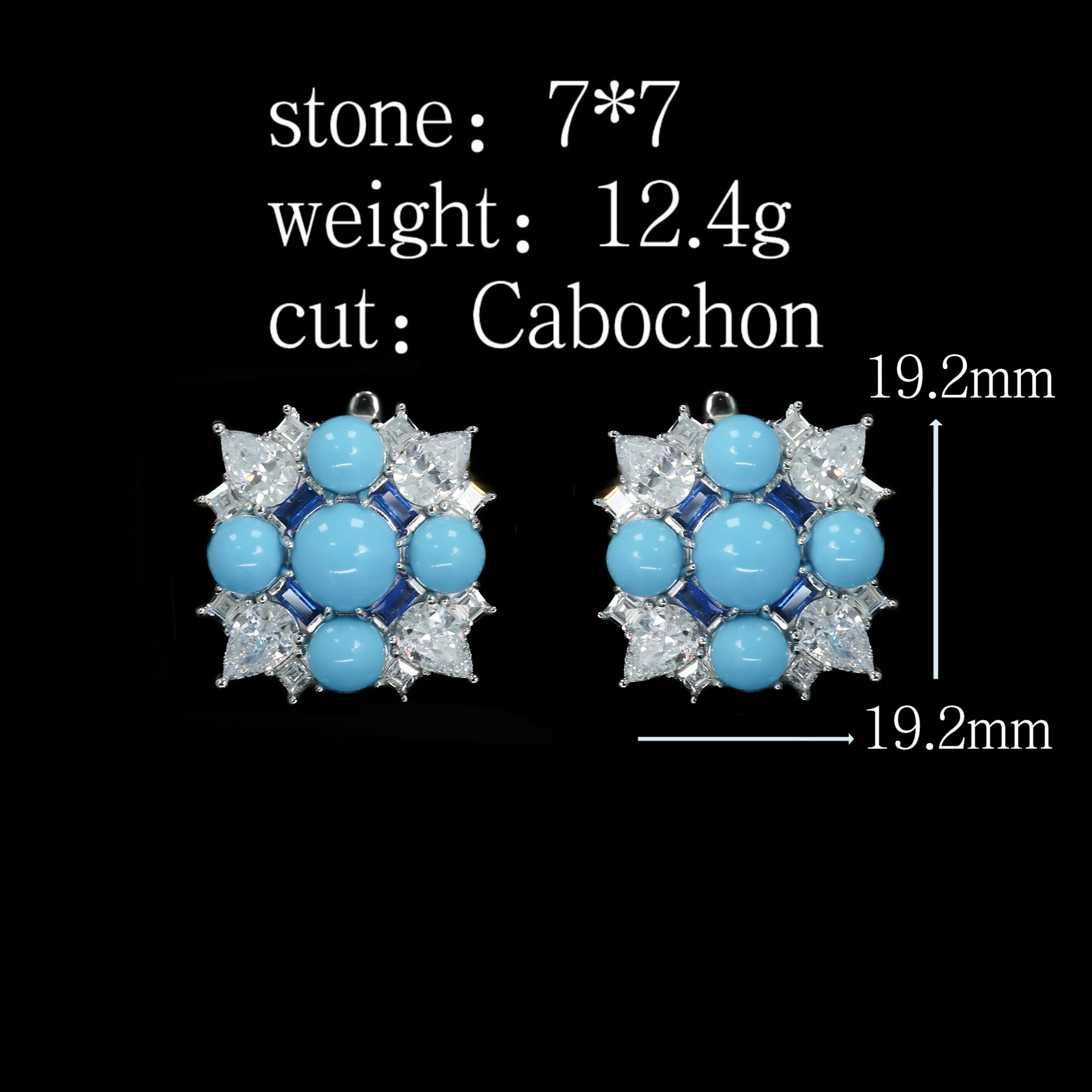 AzureDrop™ 925 Gold-Plated Blue Topaz Earrings
