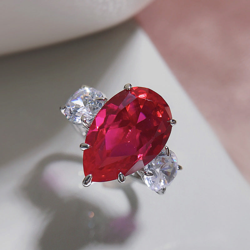 Ruby Radiance Oval Ring