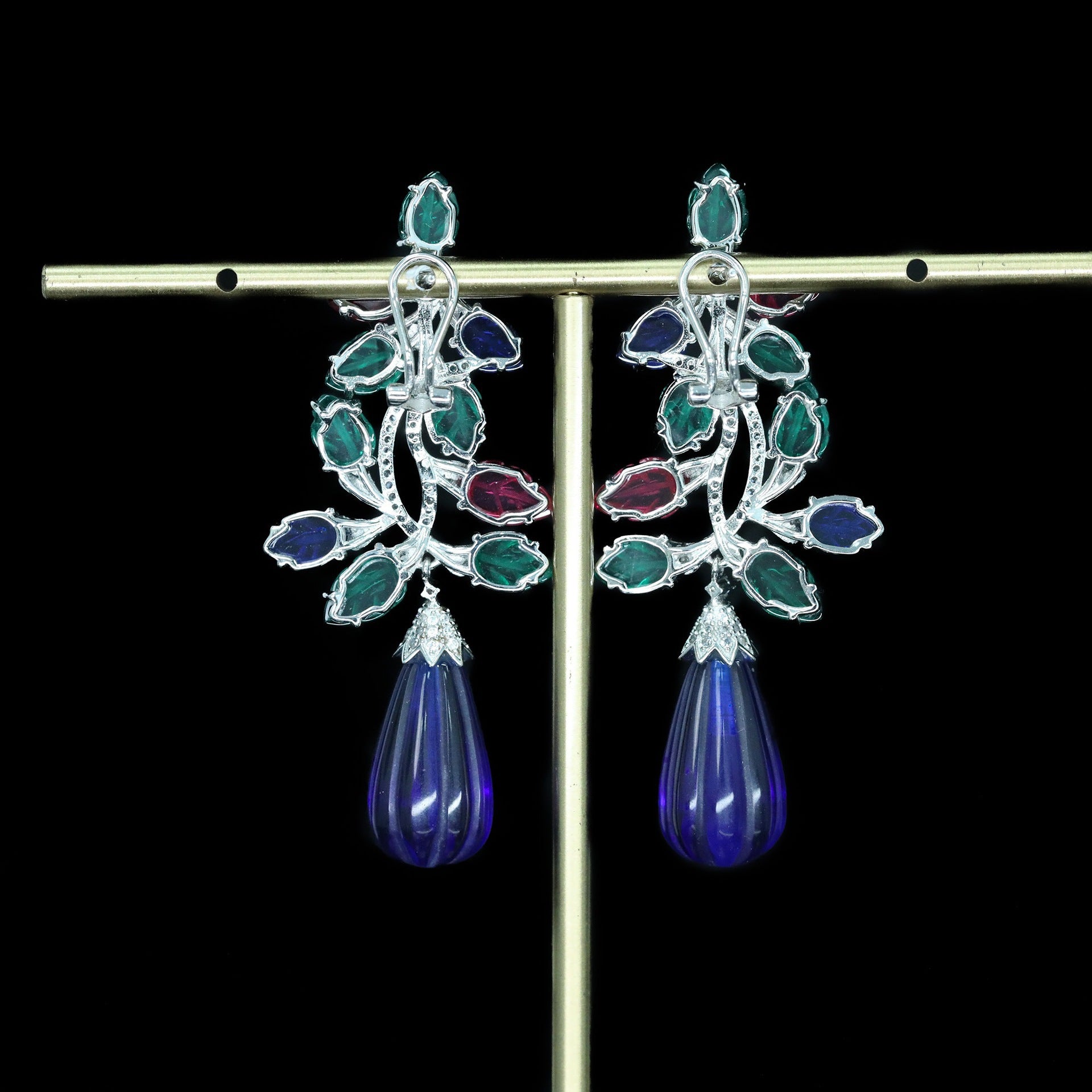 BijouSac™ 925 Gold-Plated Fruit Pouch Drop Earrings