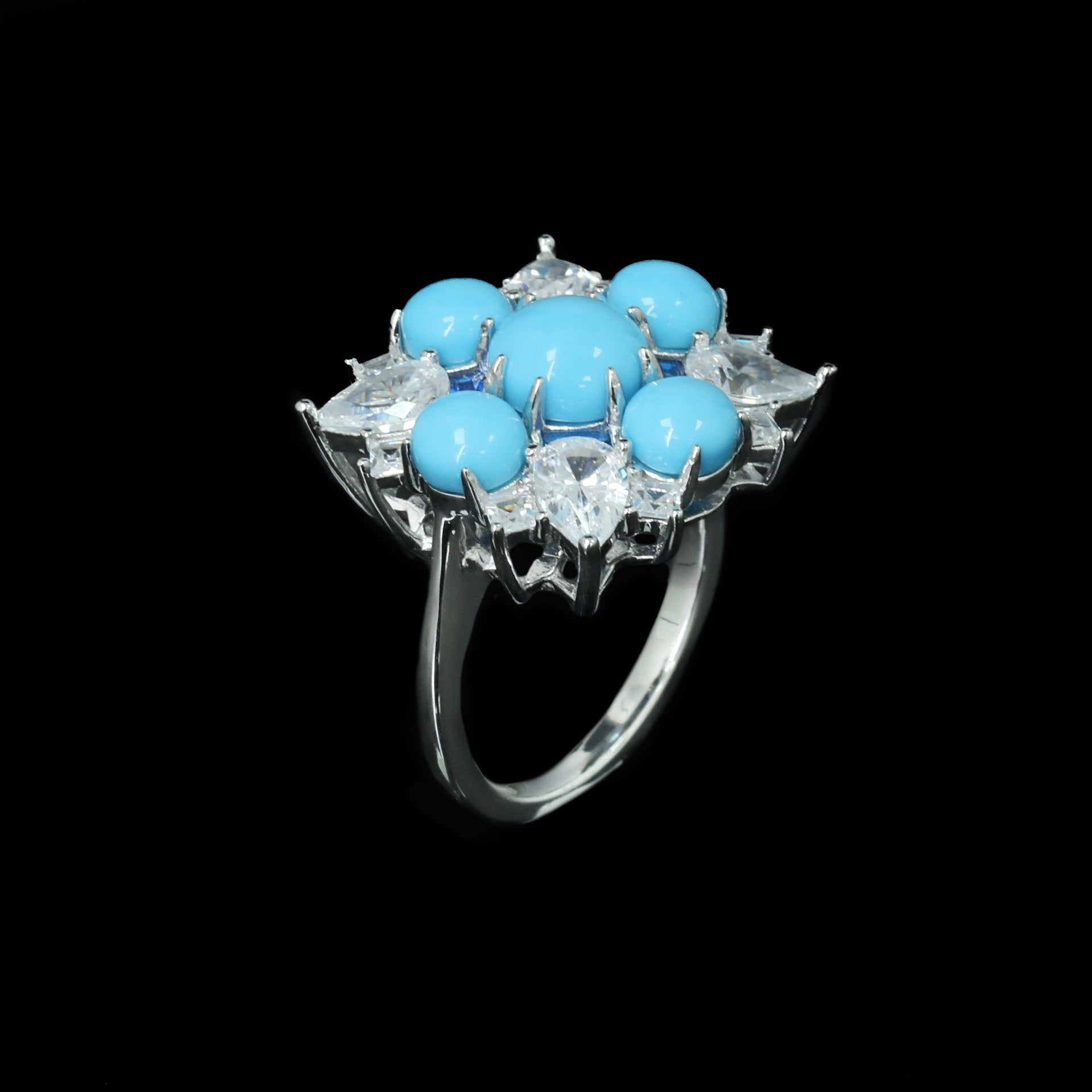 Serein™ 925 Gold-Plated Blue Topaz Ring