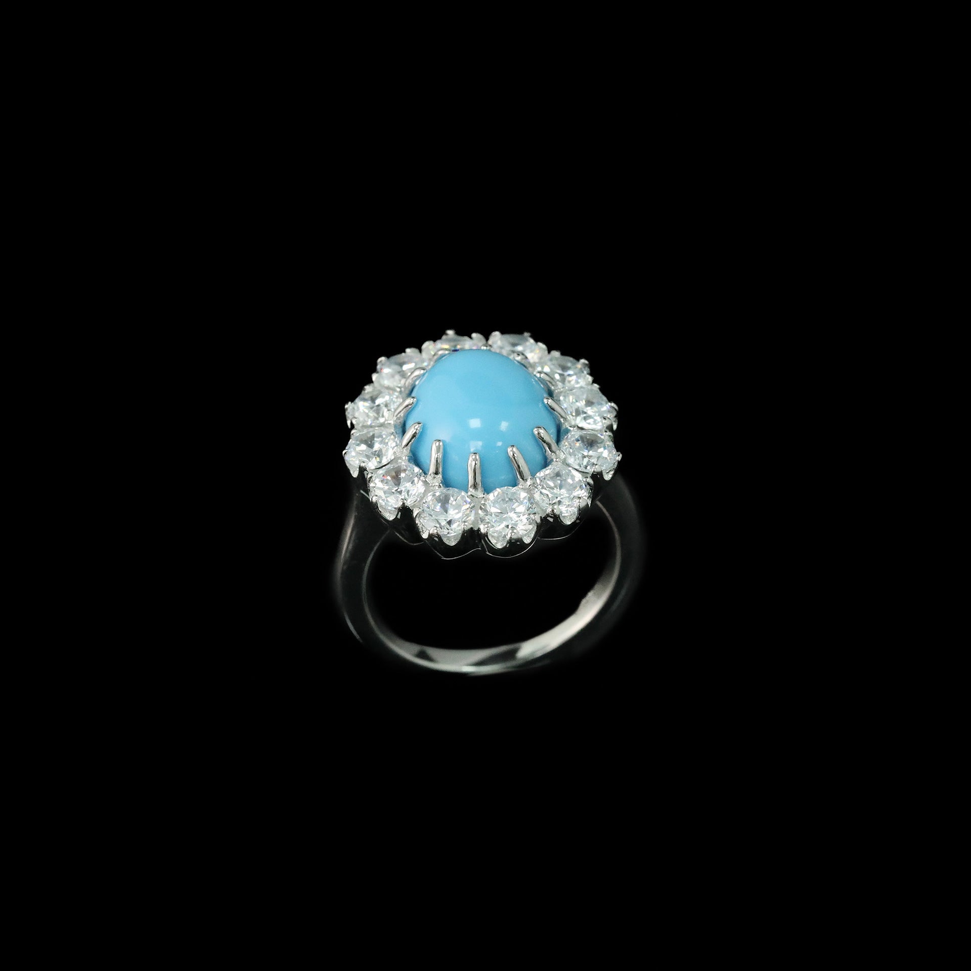 Florentina™ 925 Gold-Plated Blue Topaz Ring