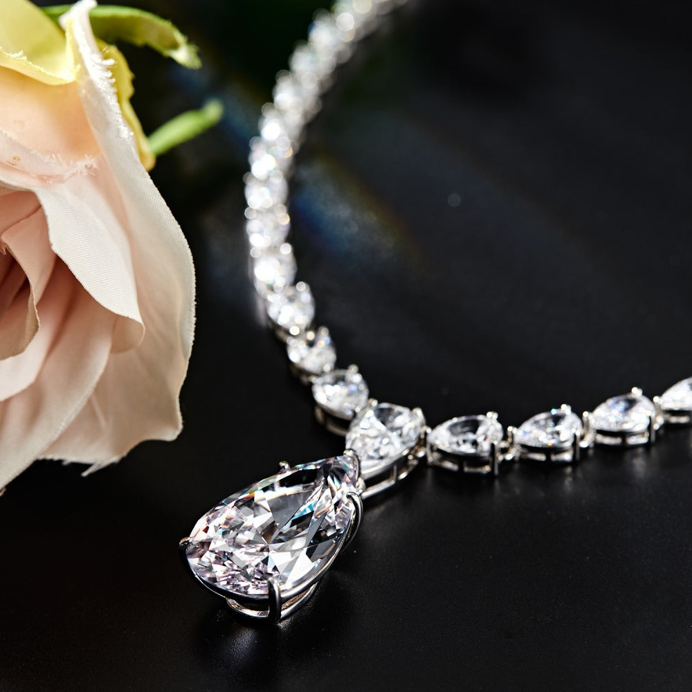 Luxury Teardrop S925 Silver Necklace