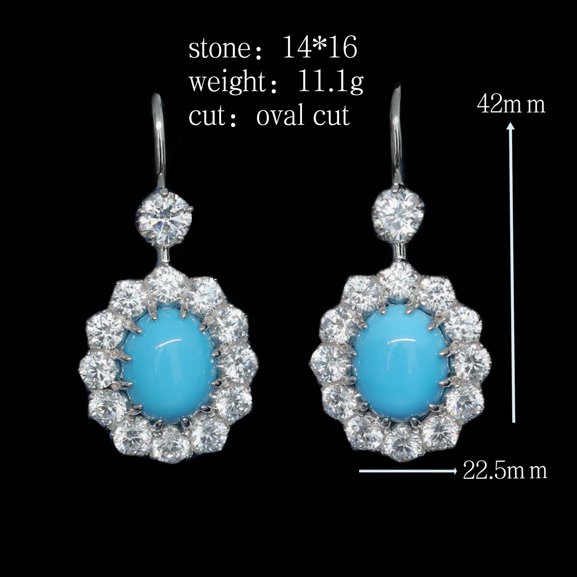 Lunaria™ 925 Gold-Plated Blue Topaz Drop Earrings