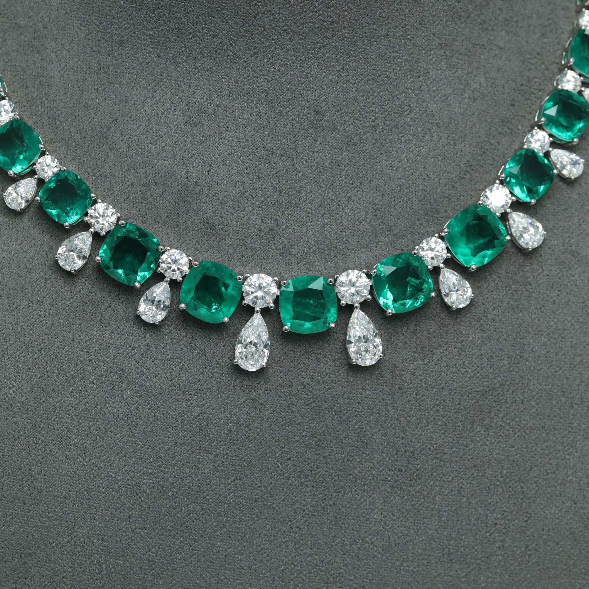 Colombienne™ 925 Gold-Plated Colombian Emerald Necklace