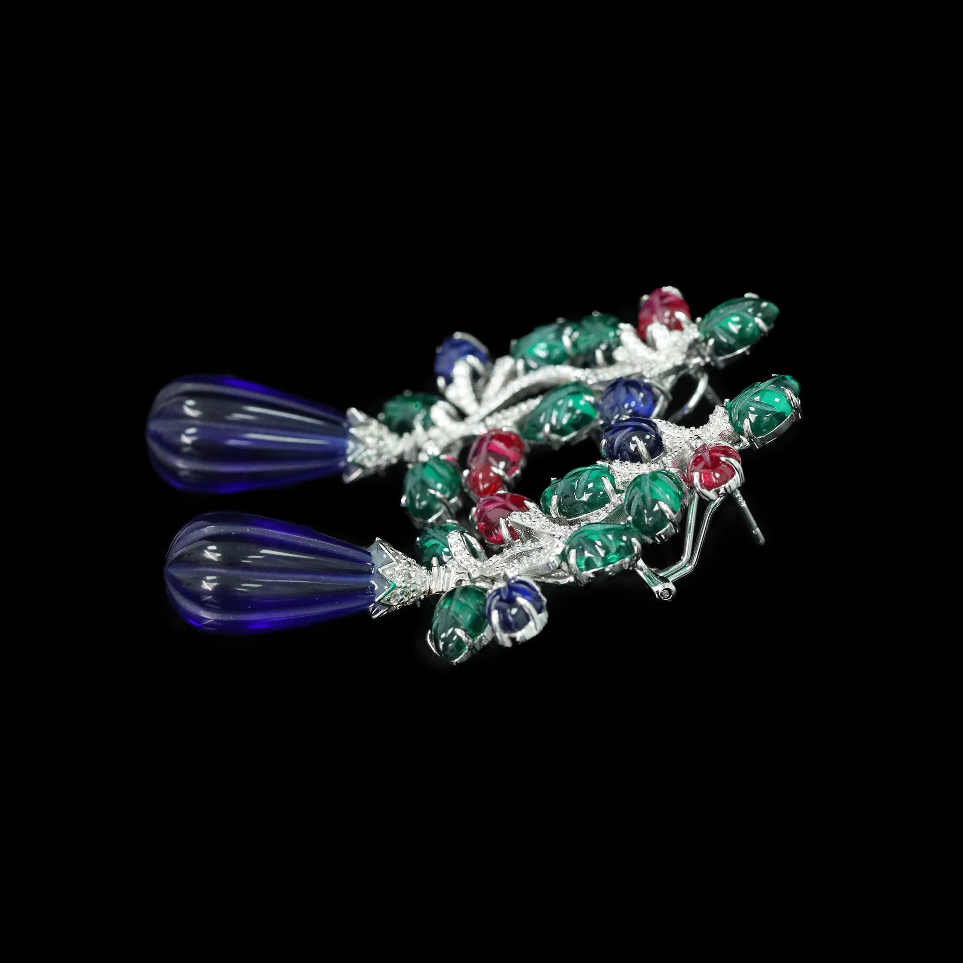 BijouSac™ 925 Gold-Plated Fruit Pouch Drop Earrings