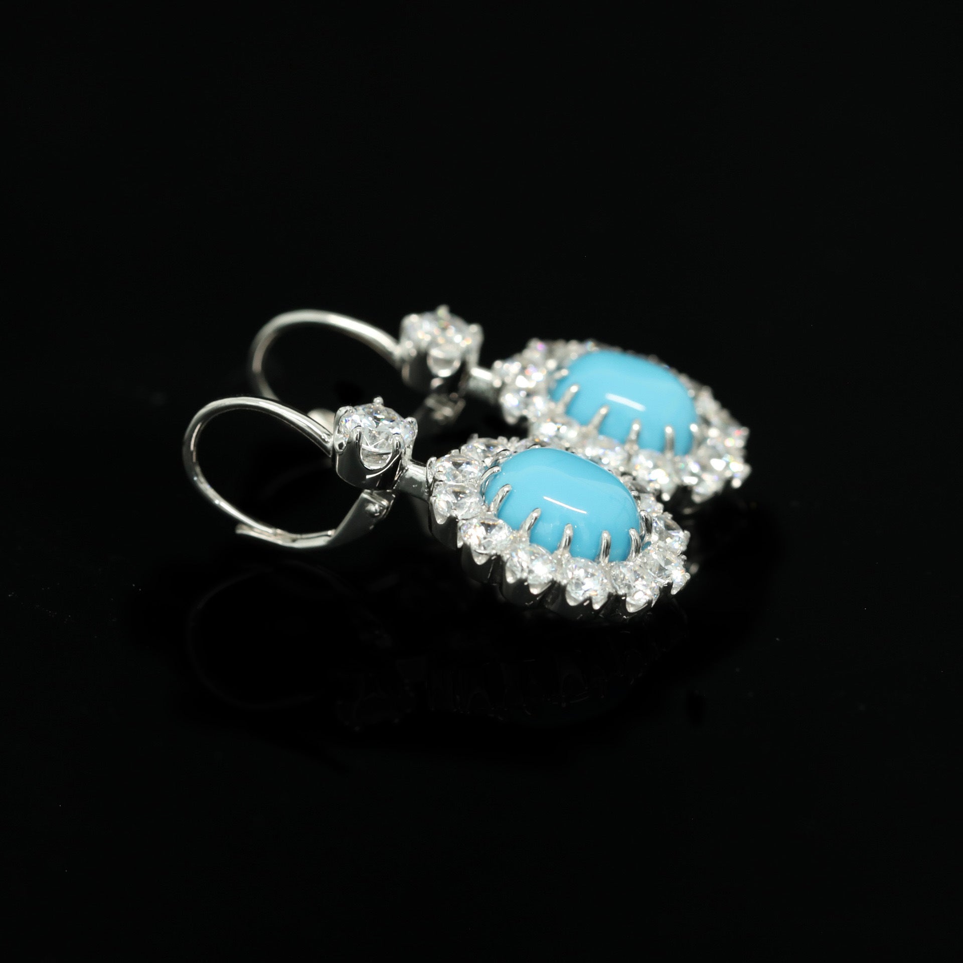 Lunaria™ 925 Gold-Plated Blue Topaz Drop Earrings