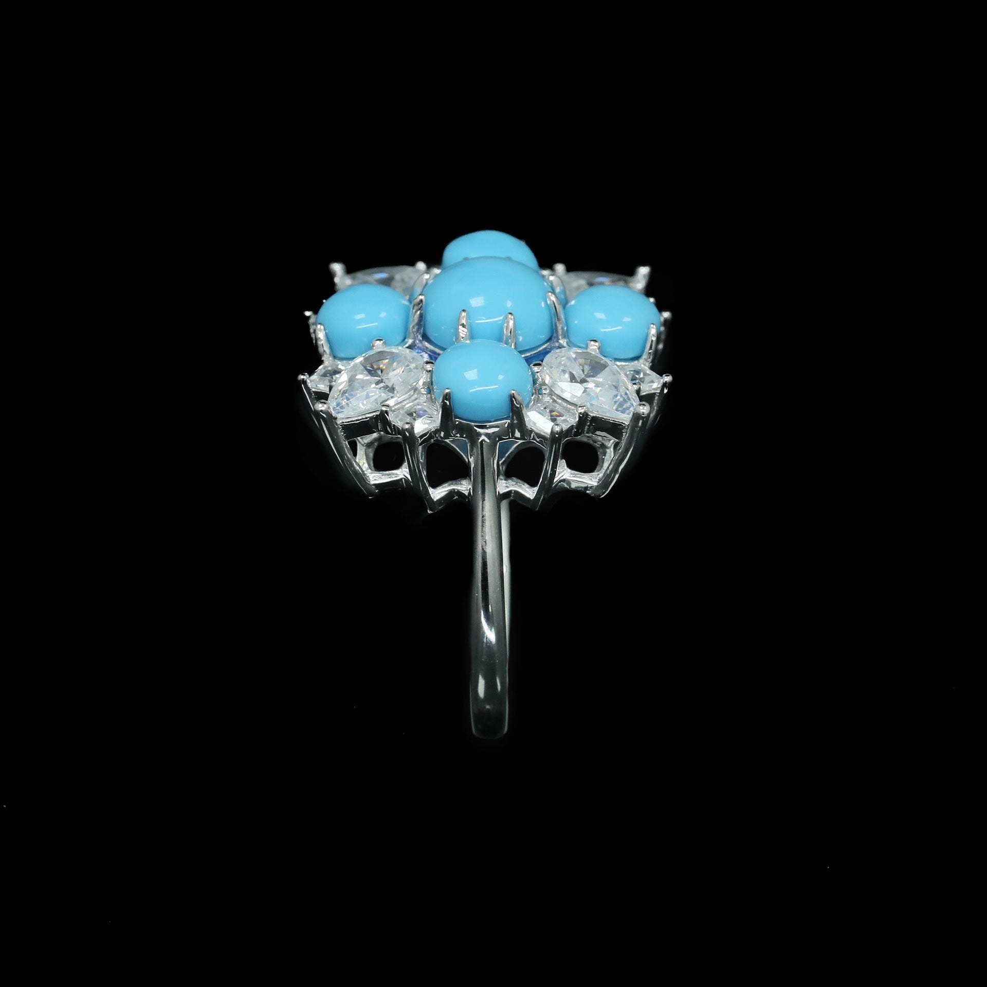 Serein™ 925 Gold-Plated Blue Topaz Ring