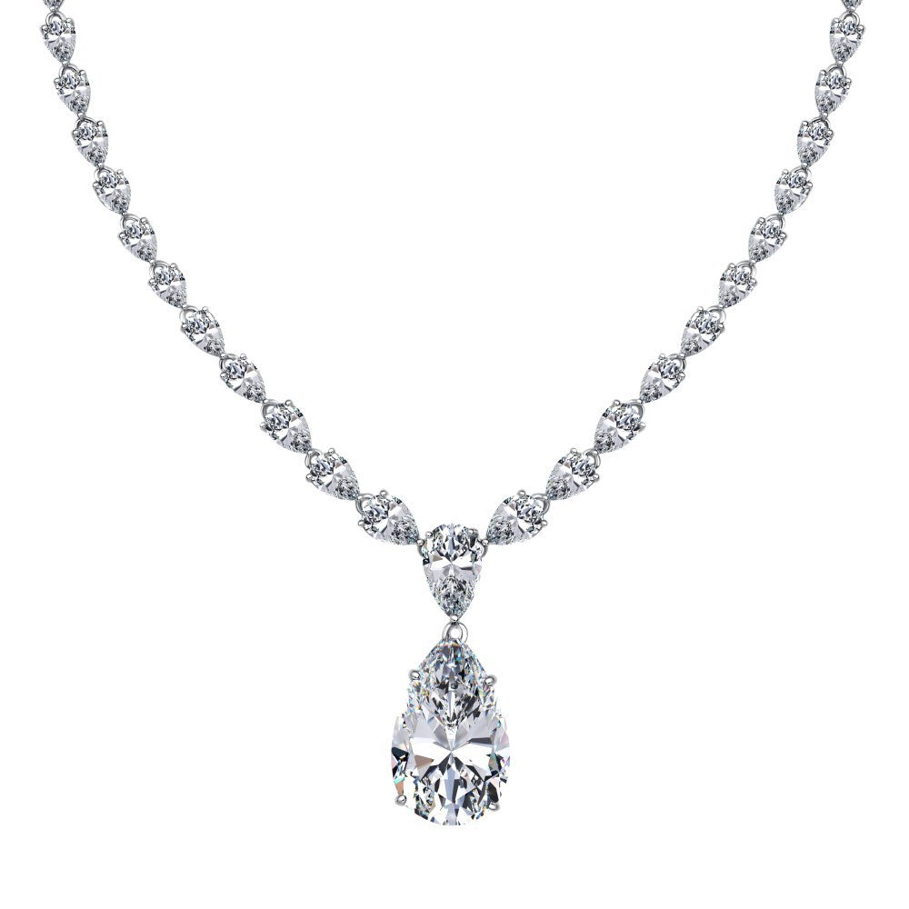 Luxury Teardrop S925 Silver Necklace