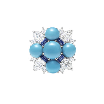 Serein™ 925 Gold-Plated Blue Topaz Ring