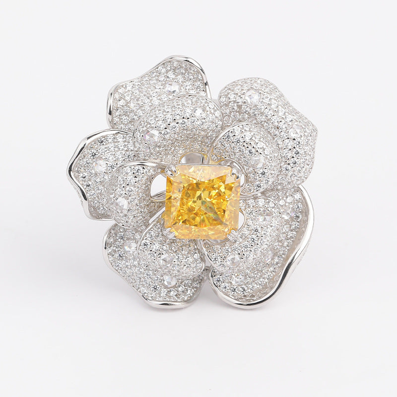 Florence™ Radiant-Cut Yellow Diamond Ring